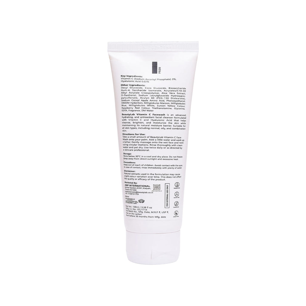 BeautyLab Vitamin C Face Wash enriched with Hyaluronic