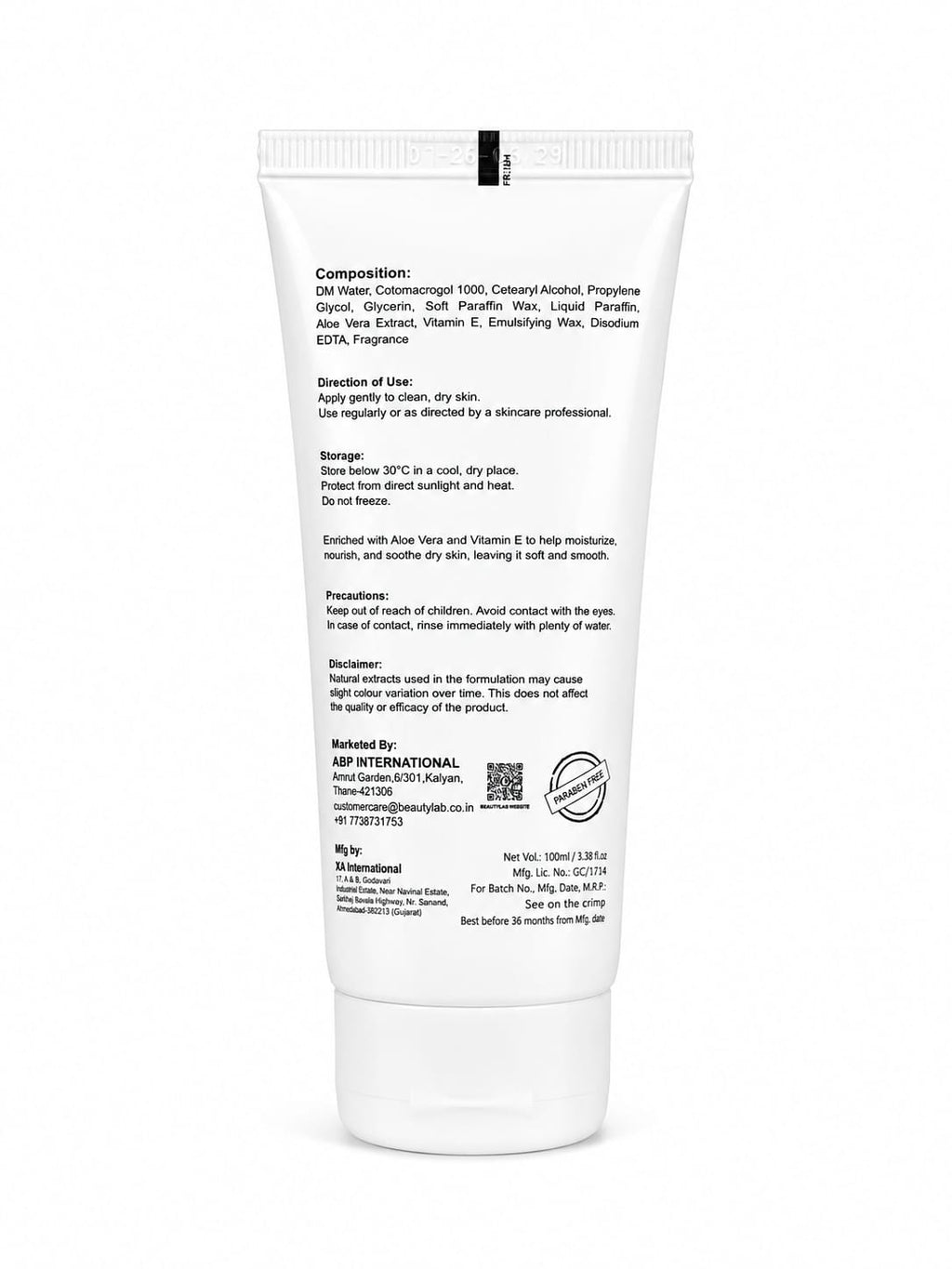 BeautyLab Nourish ++ Moisturizing Cream 100GM