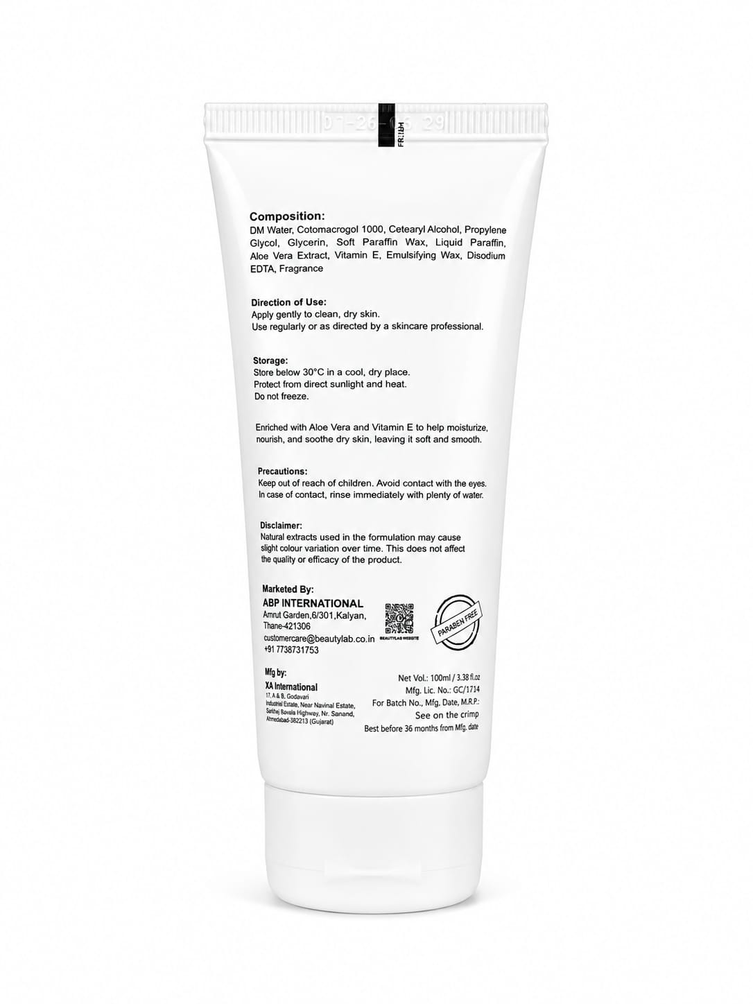 BeautyLab Nourish ++ Moisturizing Cream 100GM