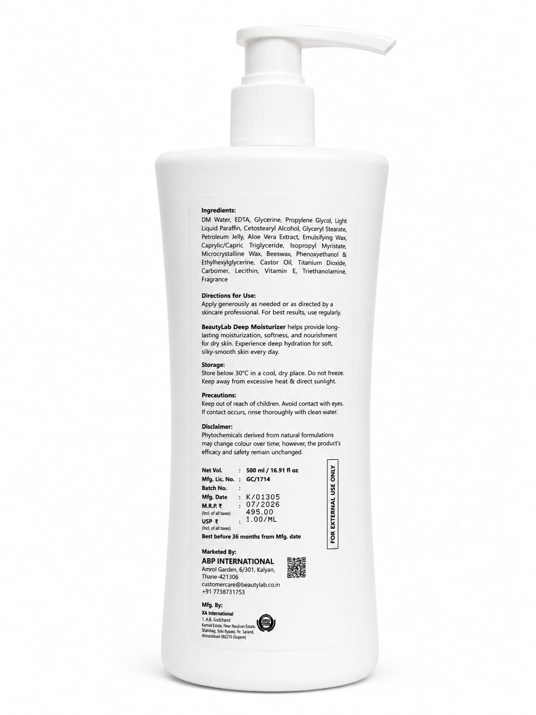 Beautylab Deep Moisturizer 200ML